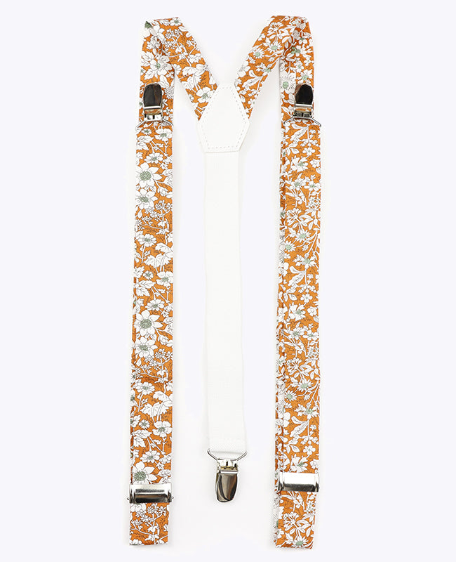 Bretels Heren Liberty Oranje in Katoen "Clovis"