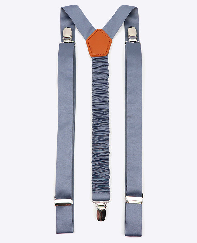 Bretels Heren Grijs in Polyester "Ernest"