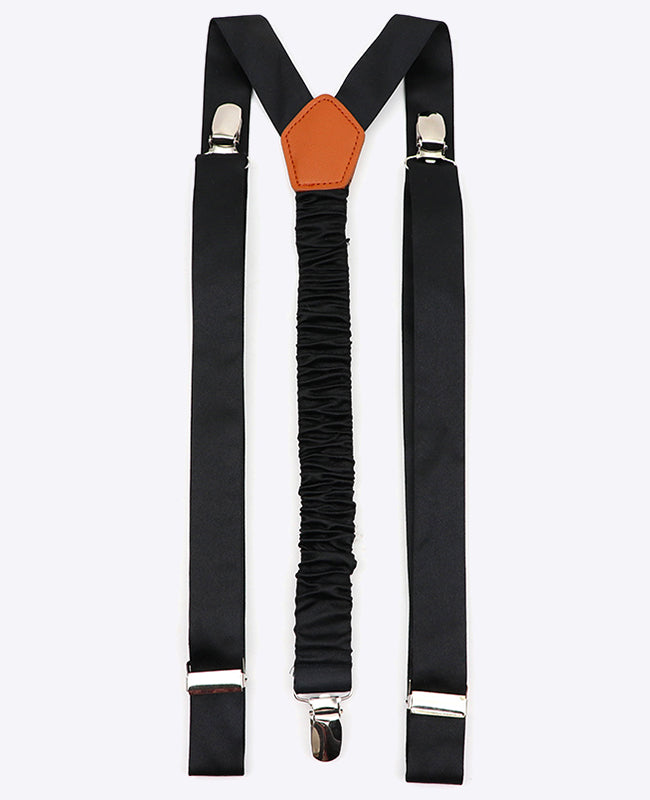 Bretels Heren Zwart in Polyester "Ernest"