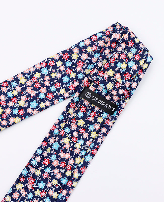Stropdas Liberty Blauw nr.12 Heren in Katoen | Gaspard - Unipap's