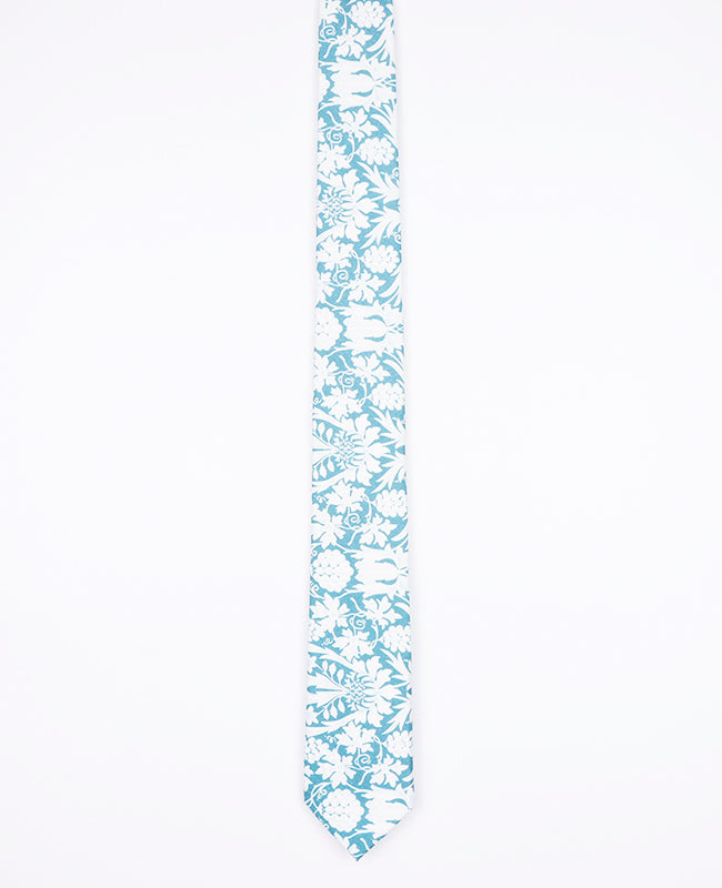Stropdas Liberty Blauw nr.9 Heren in Katoen | Gaspard - Unipap's