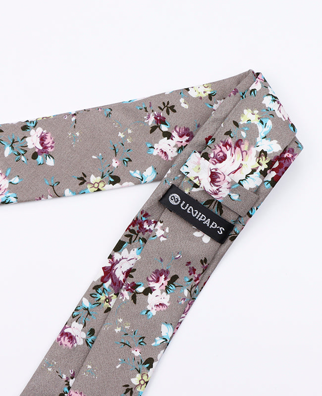 Stropdas Liberty Blauw nr.1 Heren in Katoen | Gaspard - Unipap's