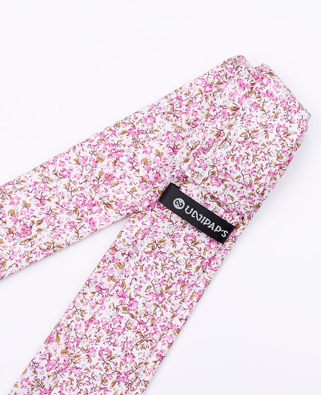 Stropdas Liberty Roze nr.4 Heren in Katoen | Gaspard - Unipap's