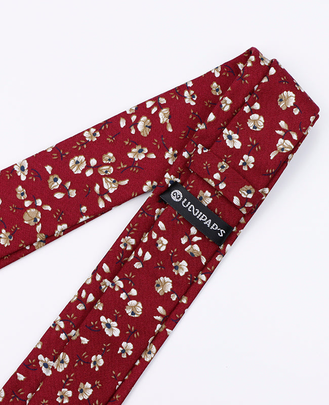 Stropdas Liberty Rood nr.1 Heren in Katoen | Gaspard - Unipap's