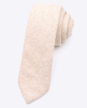 Stropdas Beige nr.2 Heren in Wol | Claude - Unipap's