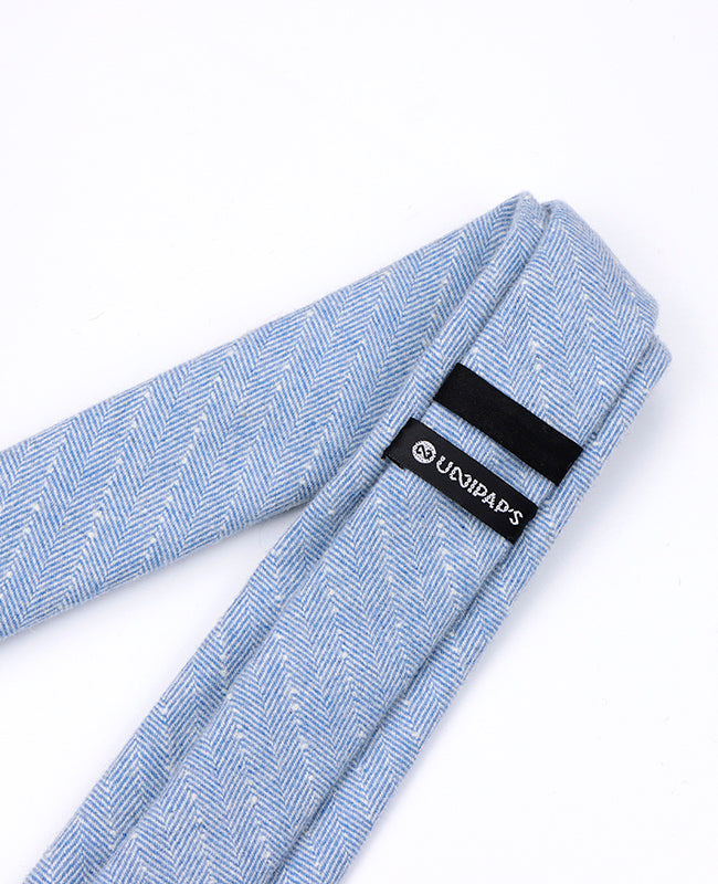 Stropdas Blauw nr.1 Heren in Wol | Claude - Unipap's