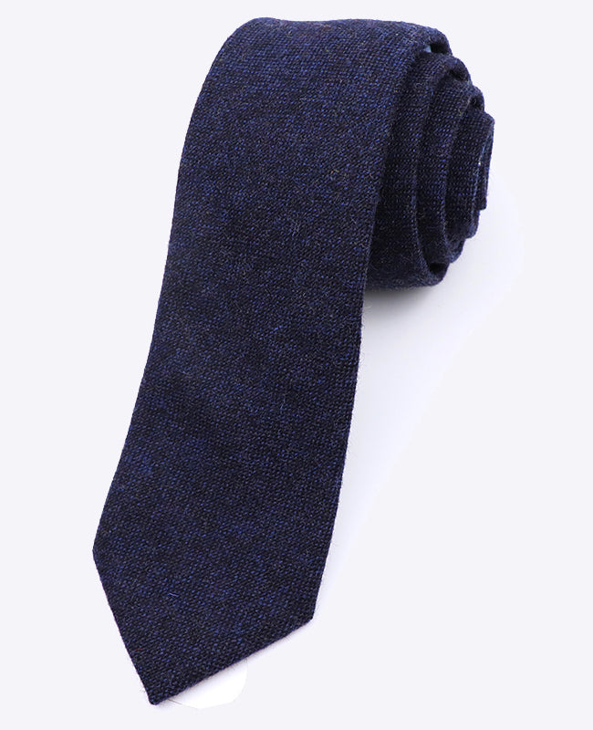Stropdas Blauw nr.2 Heren in Wol | Claude - Unipap's