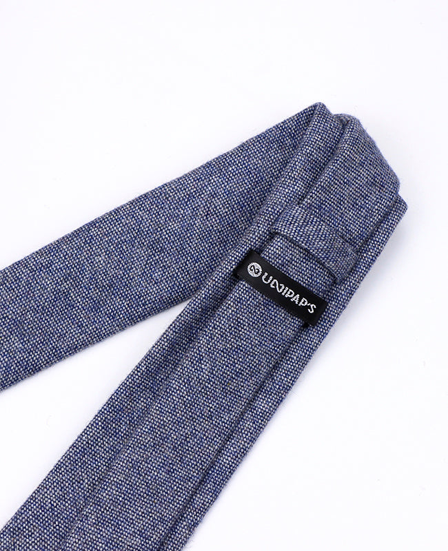 Stropdas Blauw nr.3 Heren in Wol | Claude - Unipap's