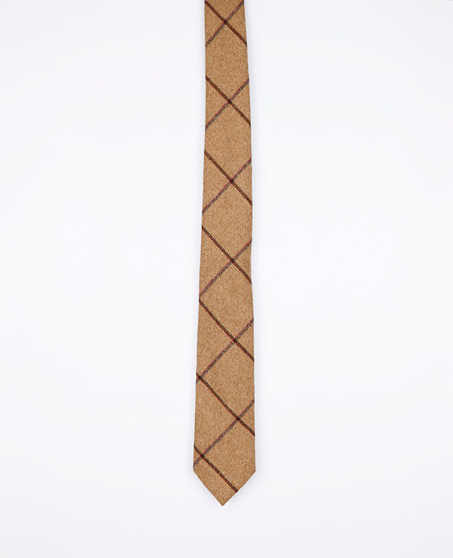 Cravate Tartan Marron n°1 Homme en Laine | Nobert - Unipap's