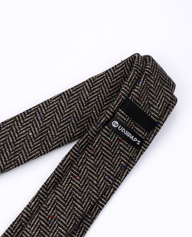 Stropdas Tartan Grijs nr.2 Heren in Wol | Norbert - Unipap's