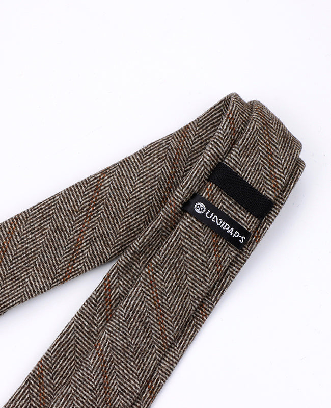 Stropdas Tartan Grijs nr.3 Heren in Wol | Norbert - Unipap's