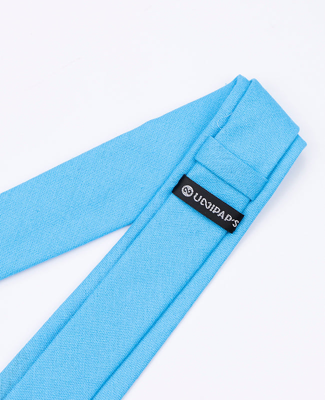 Stropdas Blauw nr.2 Heren in Linnen | Basile - Unipap's
