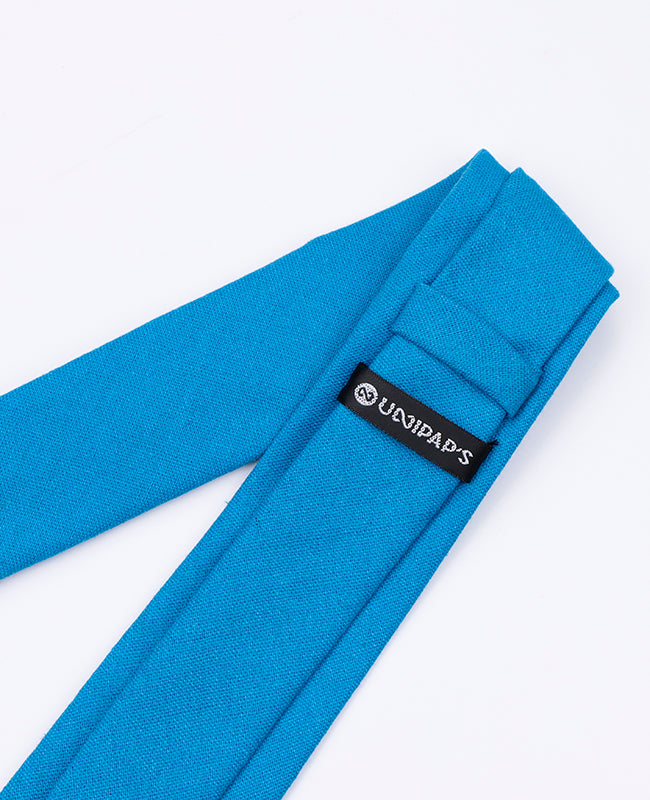 Stropdas Blauw nr.3 Heren in Linnen | Basile - Unipap's