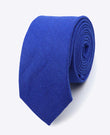 Stropdas Blauw nr.4 Heren in Linnen | Basile - Unipap's