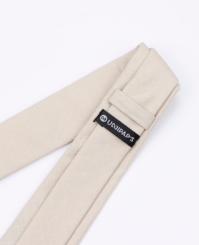 Stropdas Beige in Katoen | Oscar - Unipap's