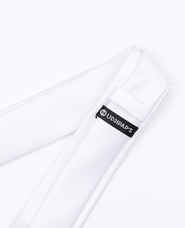 Stropdas Wit Heren in Polyester | Anatole - Unipap's