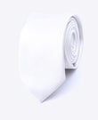 Stropdas Wit Heren in Polyester | Lucien - Unipap's