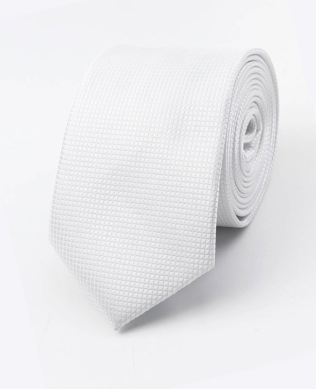 Stropdas Wit Heren in Polyester | Martin - Unipap's
