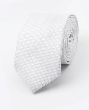 Stropdas Wit Heren in Polyester | Martin - Unipap's