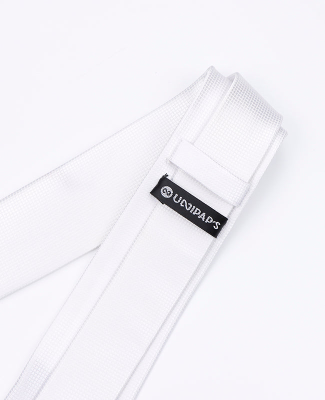 Stropdas Wit Heren in Polyester | Martin - Unipap's