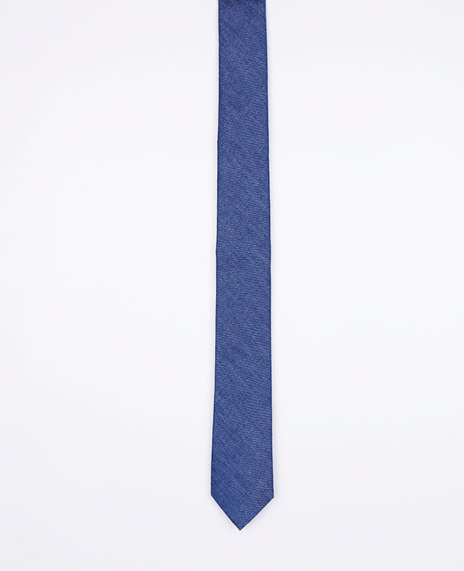 Stropdas Blauw nr.4 Heren in Katoen | Edgard - Unipap's