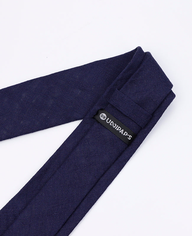 Stropdas Blauw nr.7 Heren in Katoen | Edgard | Unipap's
