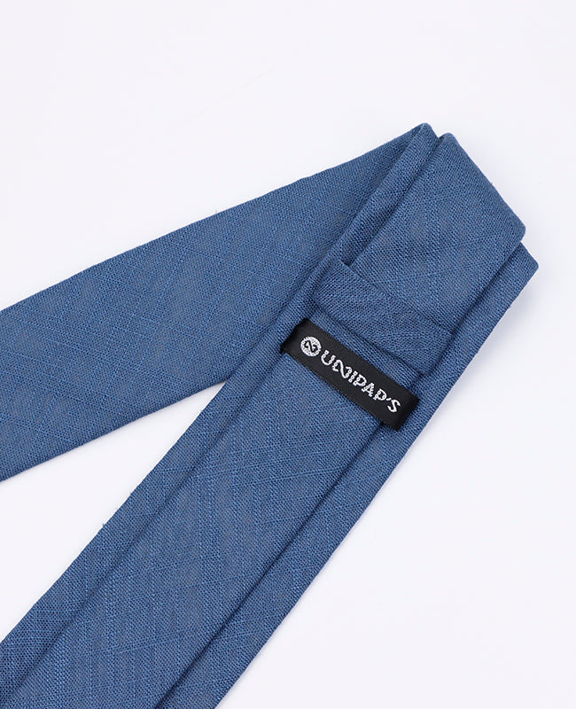 Stropdas Blauw nr.8 Heren in Katoen | Edgard | Unipap's