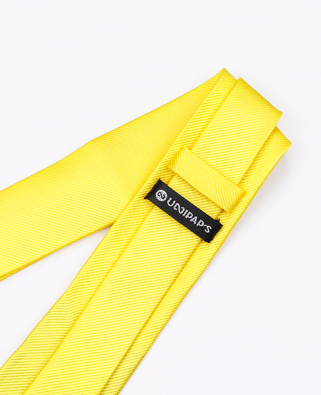 Stropdas Geel nr.1 Heren in Polyester | Lucien - Unipap's