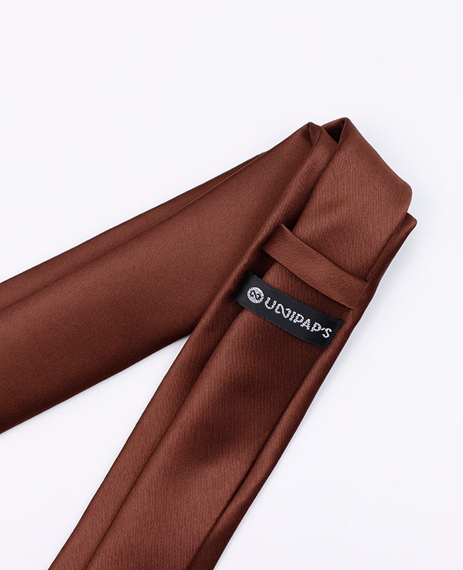 Stropdas Bruin Heren in Polyester | Anatole - Unipap's