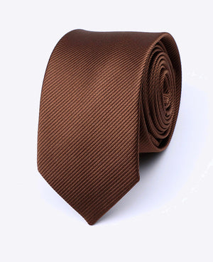 Stropdas Bruin Heren in Polyester | Lucien - Unipap's