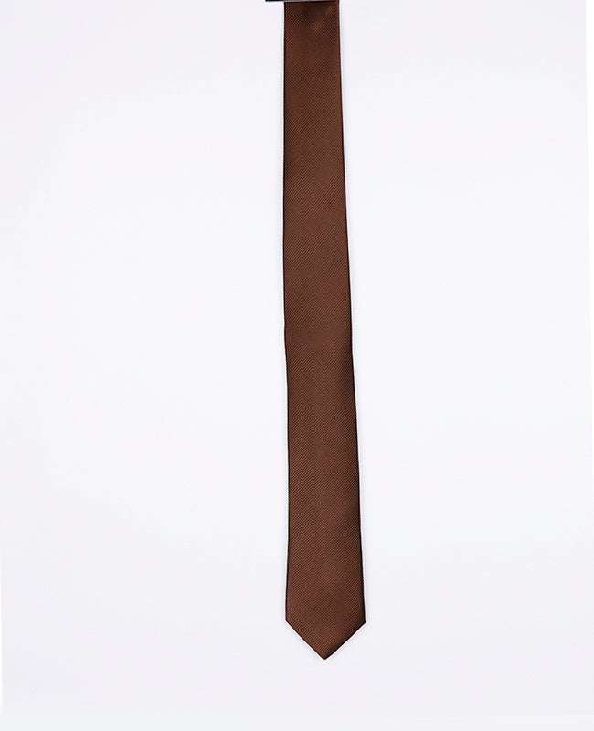 Stropdas Bruin Heren in Polyester | Lucien - Unipap's