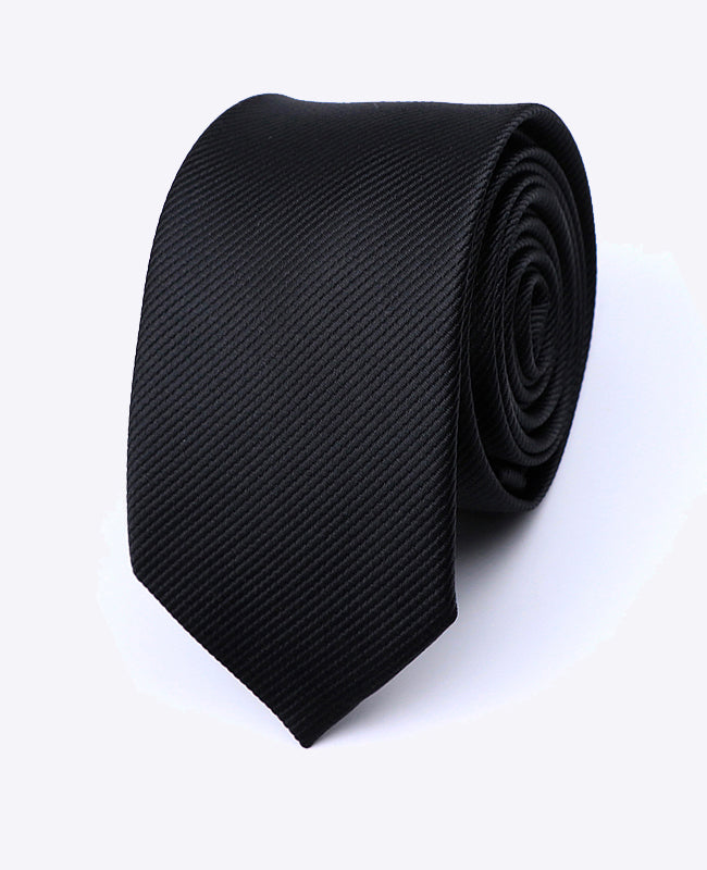 Stropdas Zwart Heren in Polyester | Lucien - Unipap's