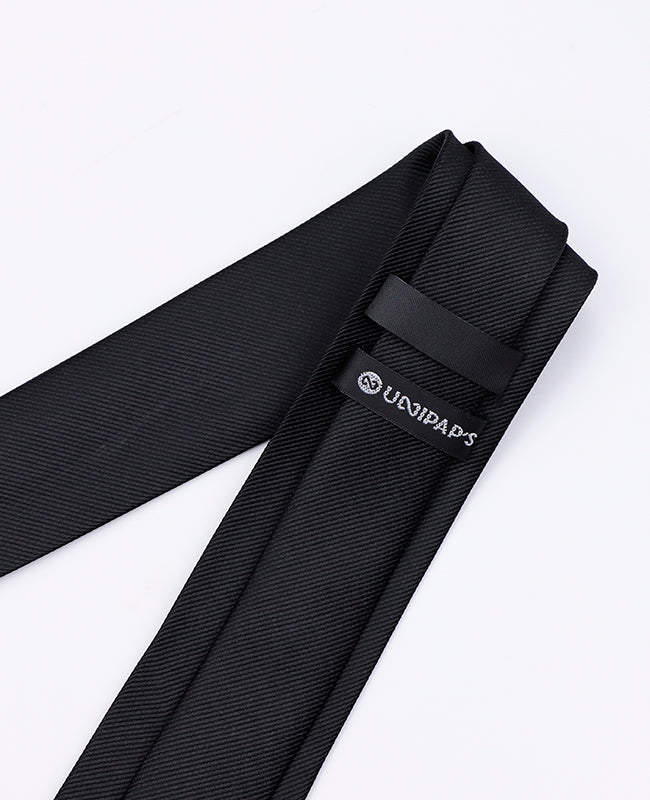 Stropdas Zwart Heren in Polyester | Lucien - Unipap's