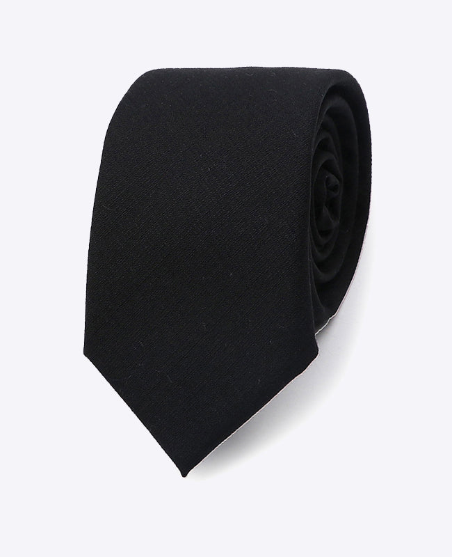 Stropdas Zwart Heren in Polyester | Octave - Unipap's