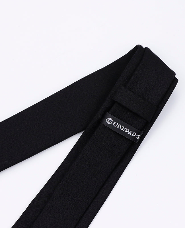 Stropdas Zwart Heren in Polyester | Octave - Unipap's