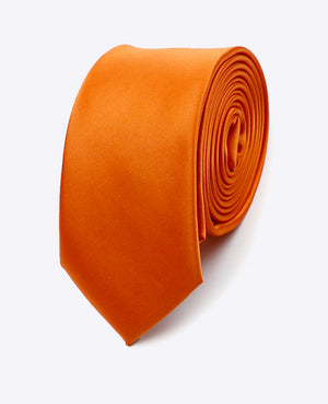 Stropdas Oranje Heren in Polyester | Jules - Unipap's