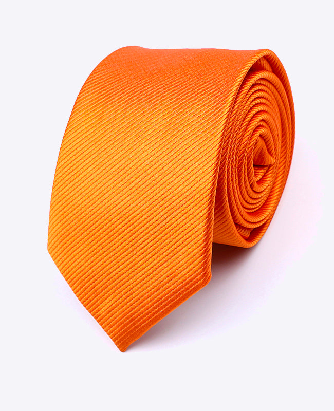Stropdas Oranje Heren in Polyester | Lucien - Unipap's