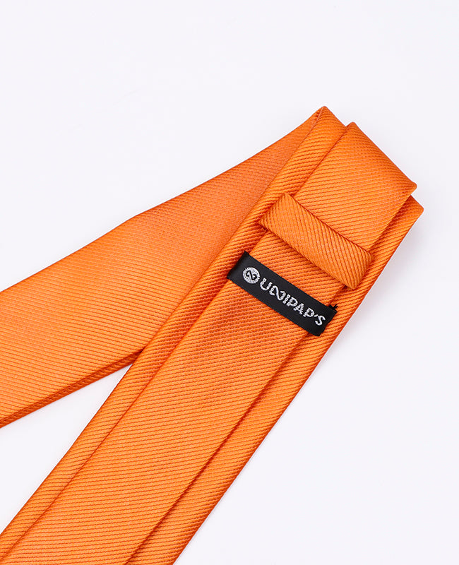 Stropdas Oranje Heren in Polyester | Lucien - Unipap's