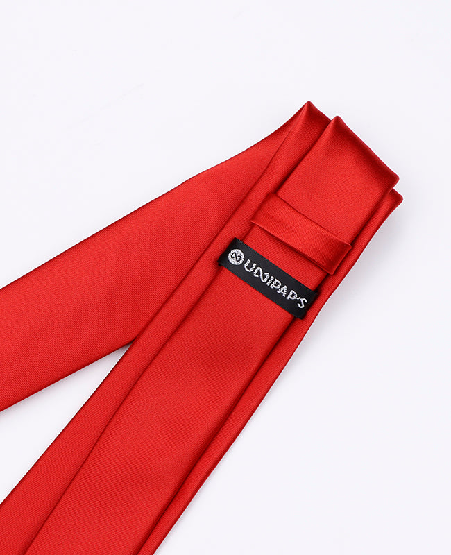 Stropdas Rood nr.2 Heren in Polyester | Jules - Unipap's