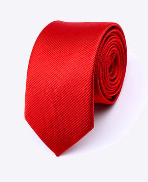 Stropdas Rood nr.2 Heren in Polyester | Lucien - Unipap's