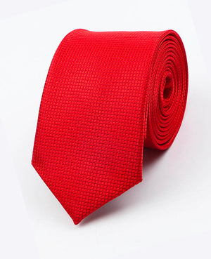 Stropdas Rood nr.2 Heren in Polyester | Martin - Unipap's