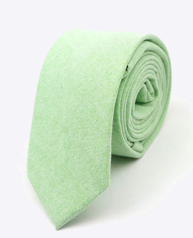 Stropdas Groen nr.1 Heren in Katoen | Edgard - Unipap's