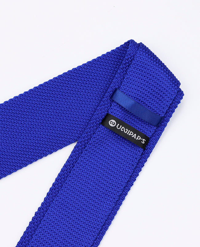 Stropdas Blauw nr.1 Heren in Tricot "Léon"