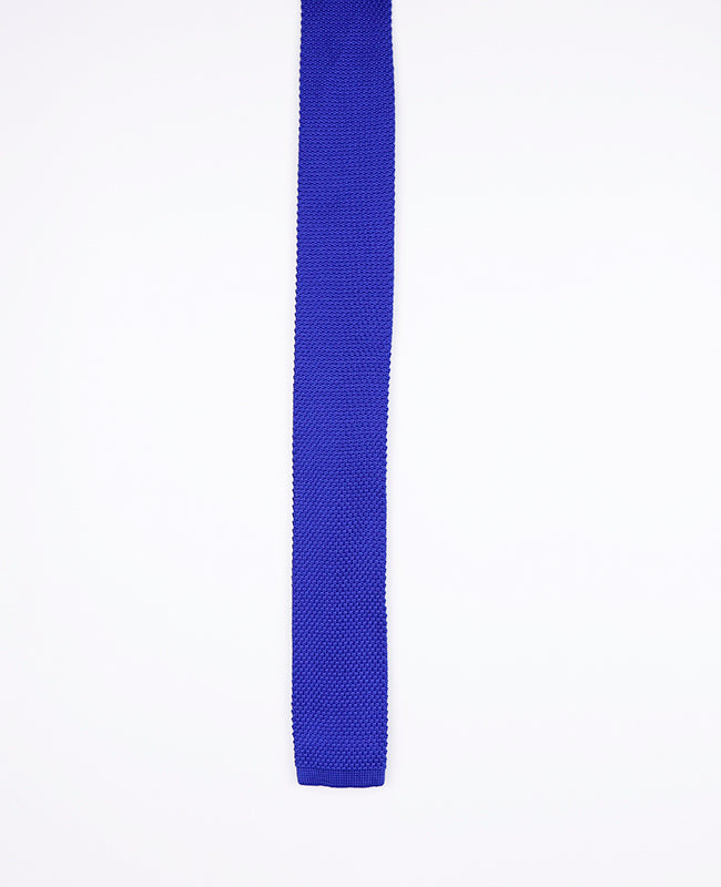 Stropdas Blauw nr.1 Heren in Tricot "Léon"