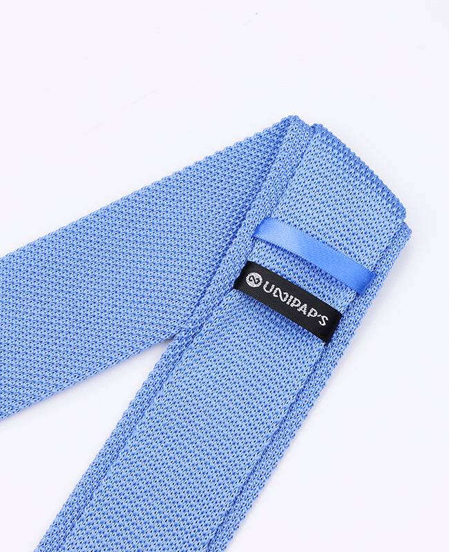 Stropdas Blauw nr.3 Heren in Tricot "Léon"