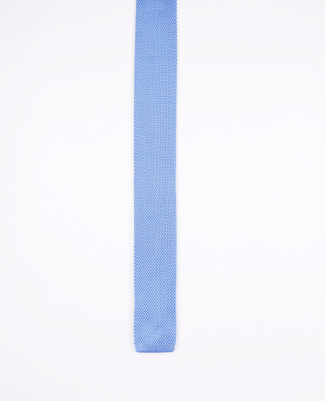 Stropdas Blauw nr.3 Heren in Tricot "Léon"