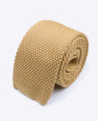 Stropdas Goud Heren in Tricot 