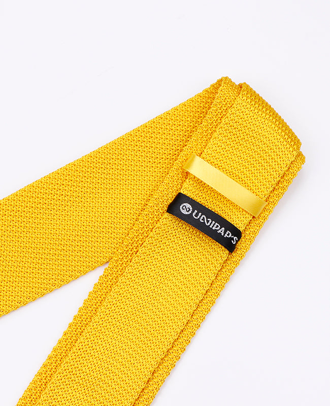 Stropdas Geel Heren in Tricot "Léon"