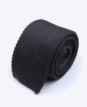 Stropdas Zwart Heren in Tricot 