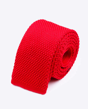 Stropdas Rood nr.2 Heren in Tricot 